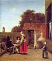 Pieter de Hooch - A Dutch Courtyard
